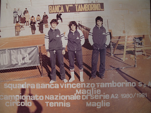 Circolo Tennis Maglie - Storia e dirigenza - History-Leadership - La squadra Banca Vincenzo Tamborino nel campionato di serie A2 1980/1981