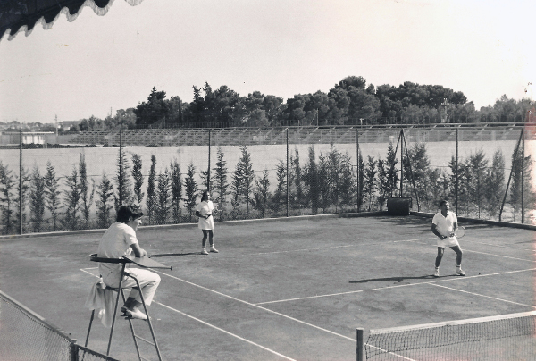 Circolo Tennis Maglie - Storia e dirigenza - History-Leadership - Gli impianti negli anni '70 del secolo scorso