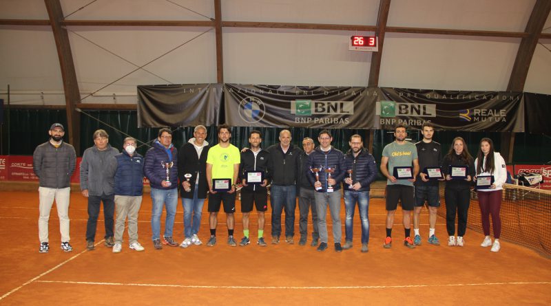 CT Maglie Gruppo Premiati finali doppio Prequalificazioni Internazionali BNL d'Italia 2022
