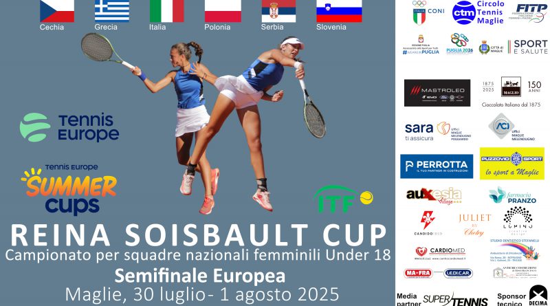 Al Circolo Tennis Maglie le Semifinali Europee della Reina Soisbault Cup – European Summer Cups Girls 18 & Under